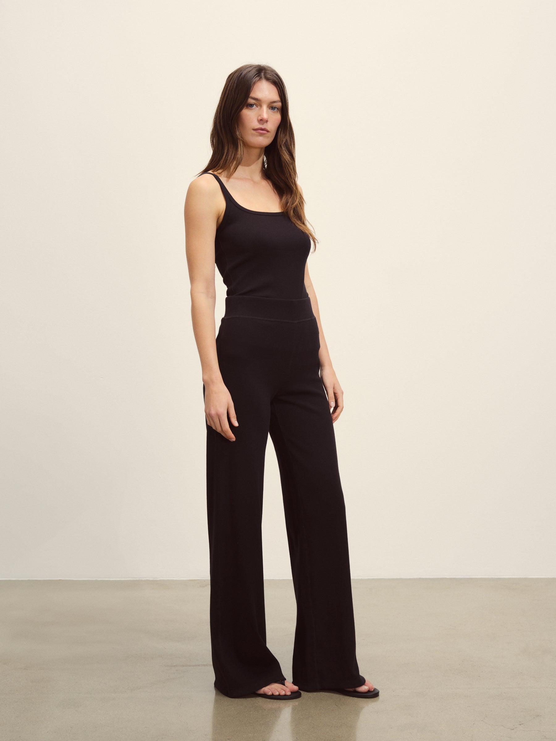 Black Surplus Rib Scoop Neck Tank - Image 5