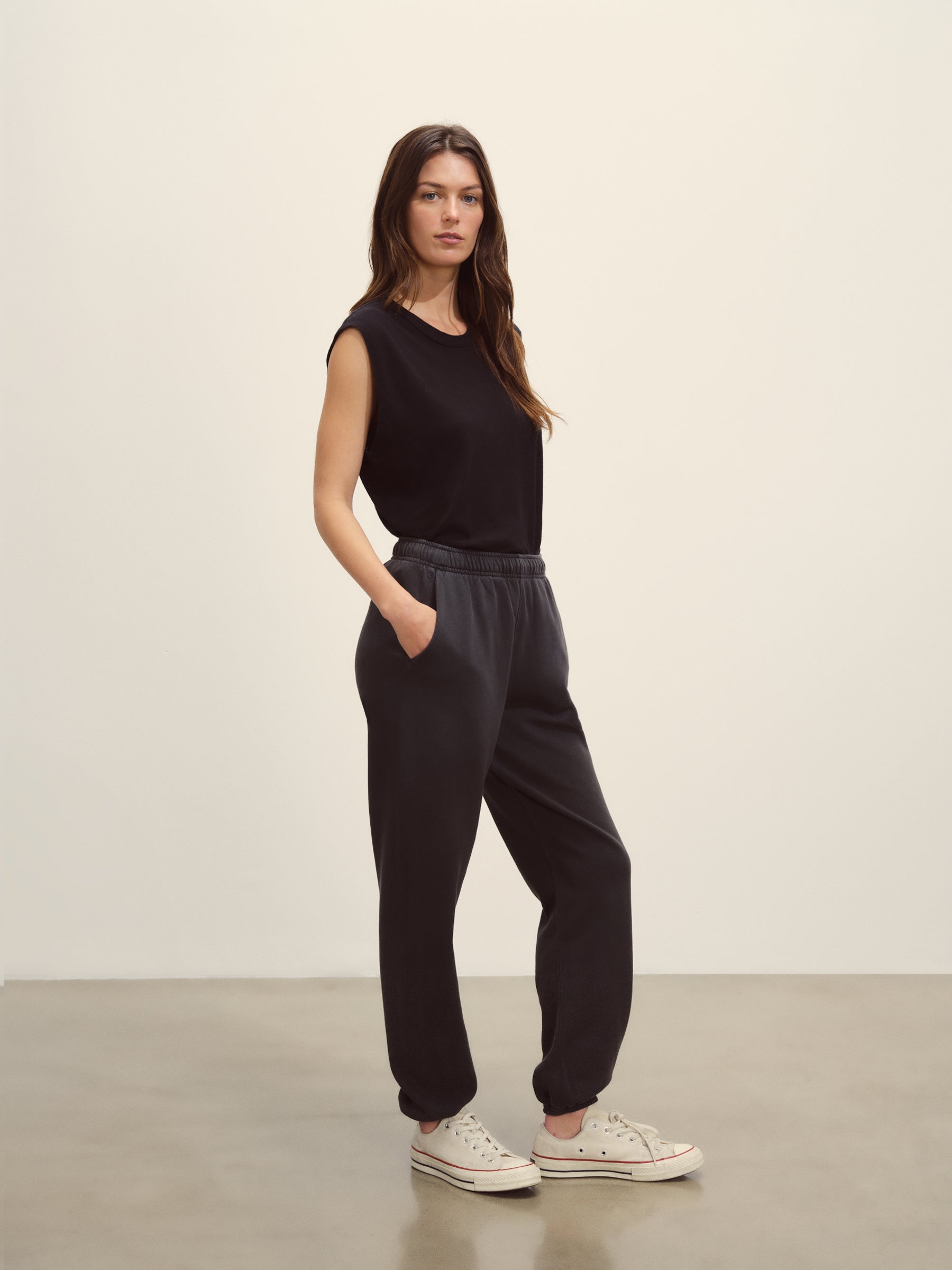 Black Slub Muscle Tank - Image 4