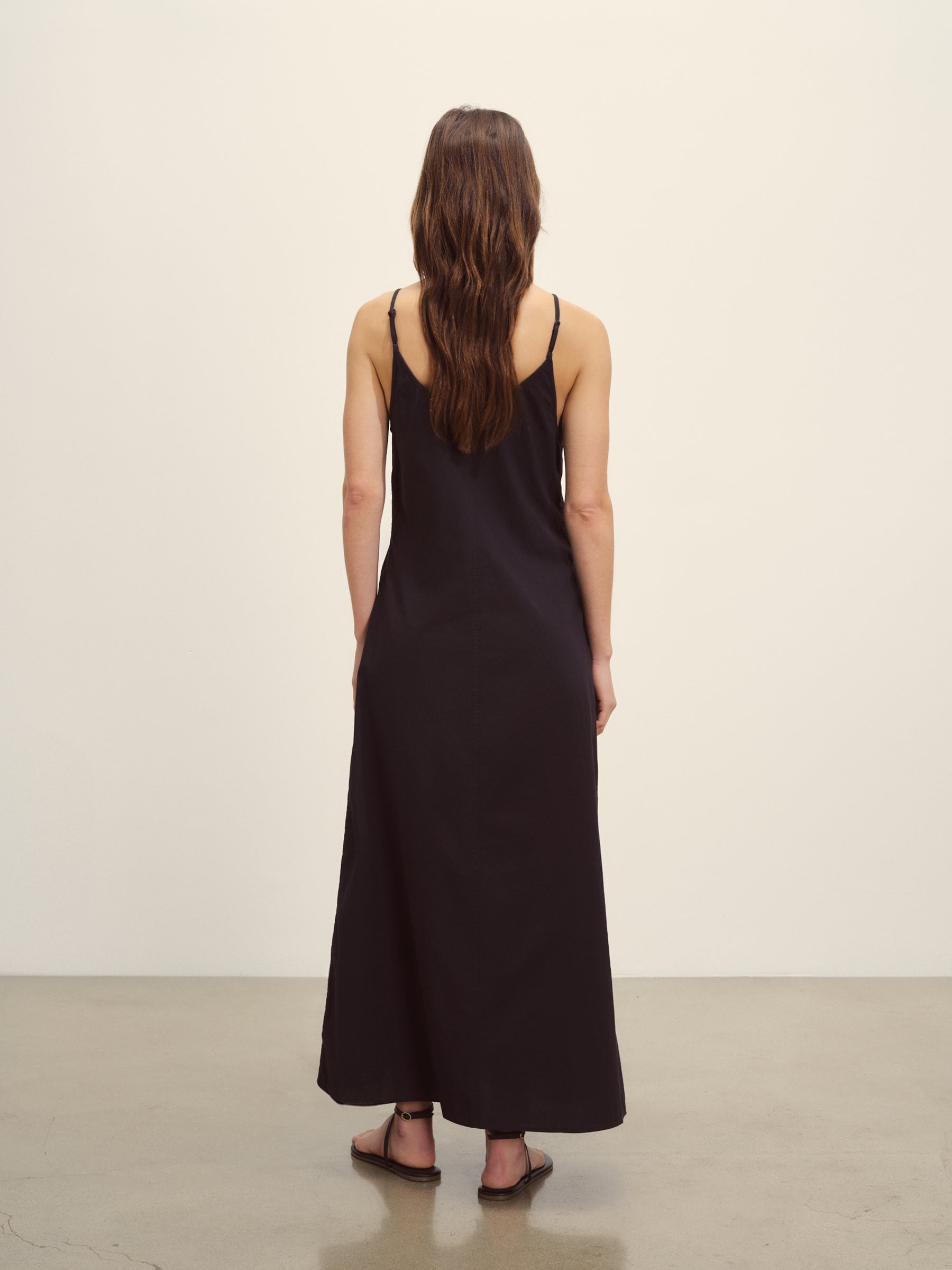 Black Mainstay Cotton Slip Dress - Image 7