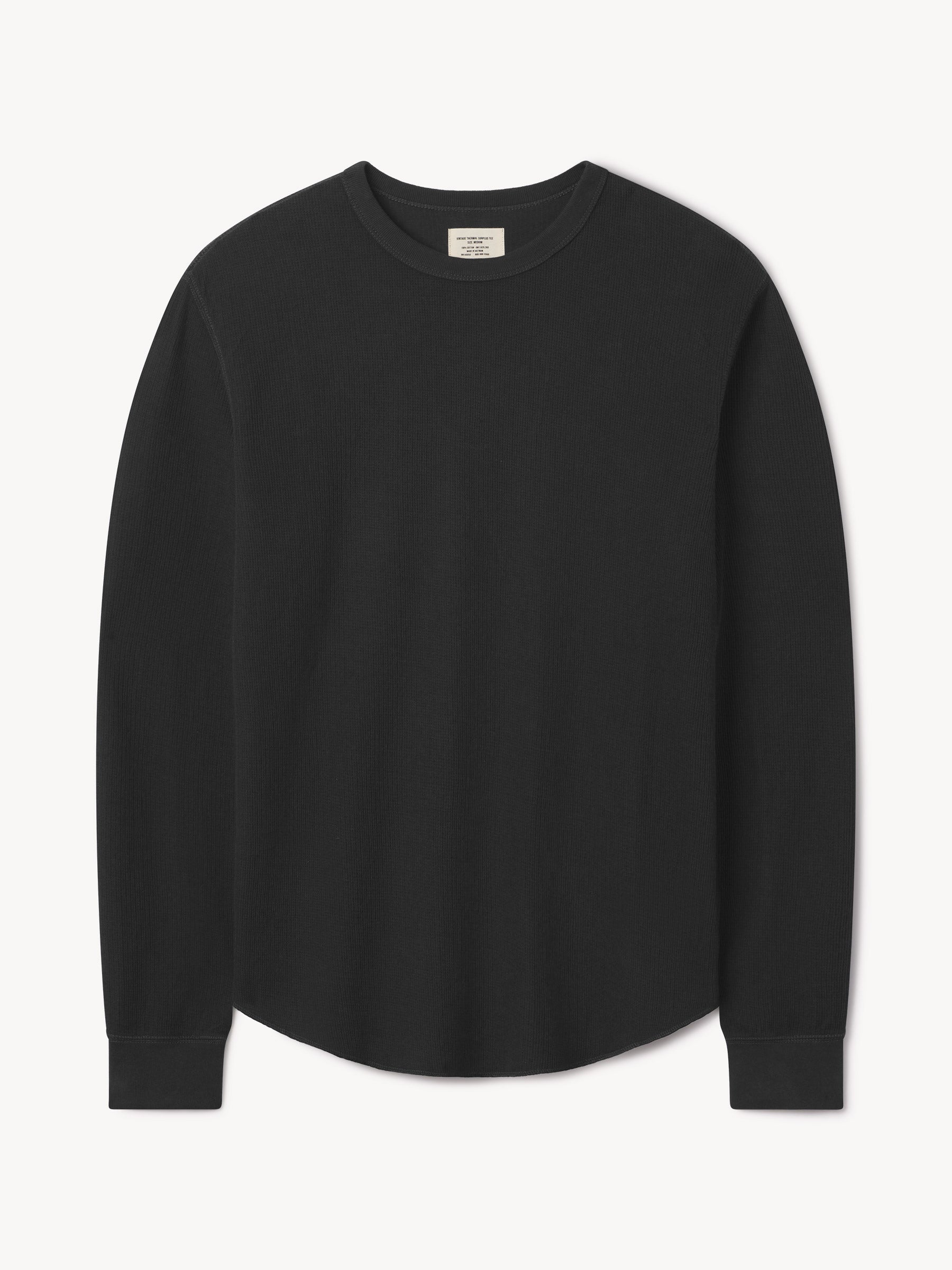 Black Vintage Thermal Surplus Tee