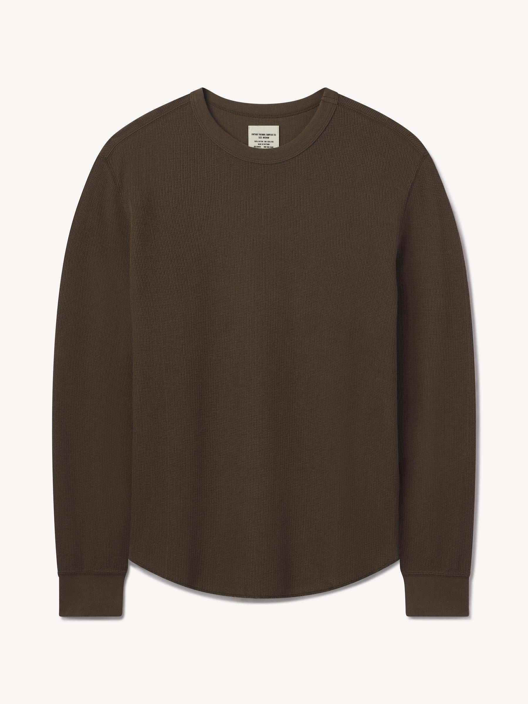 Carob Brown Vintage Thermal Surplus Tee