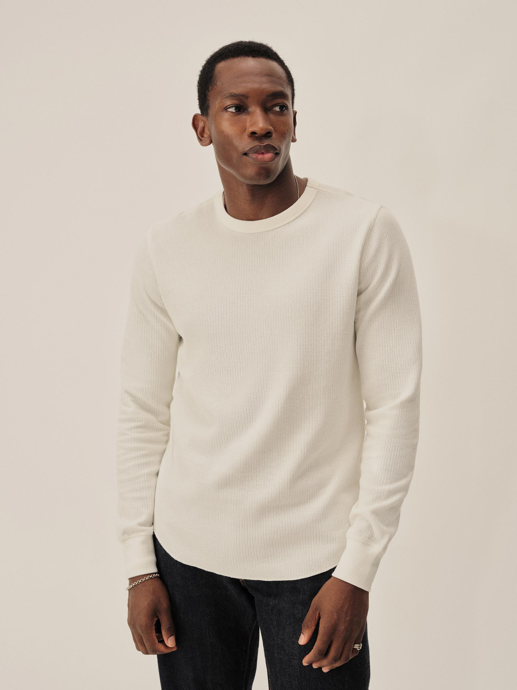 Natural Vintage Thermal Surplus Tee - Image 2