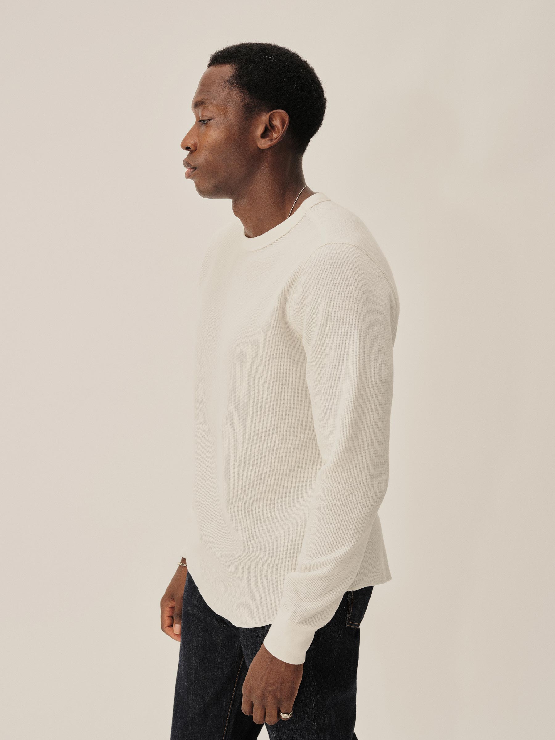 Natural Vintage Thermal Surplus Tee - Image 4