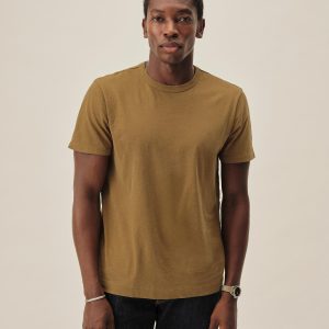 Mustard Venice Wash Slub Classic Tee