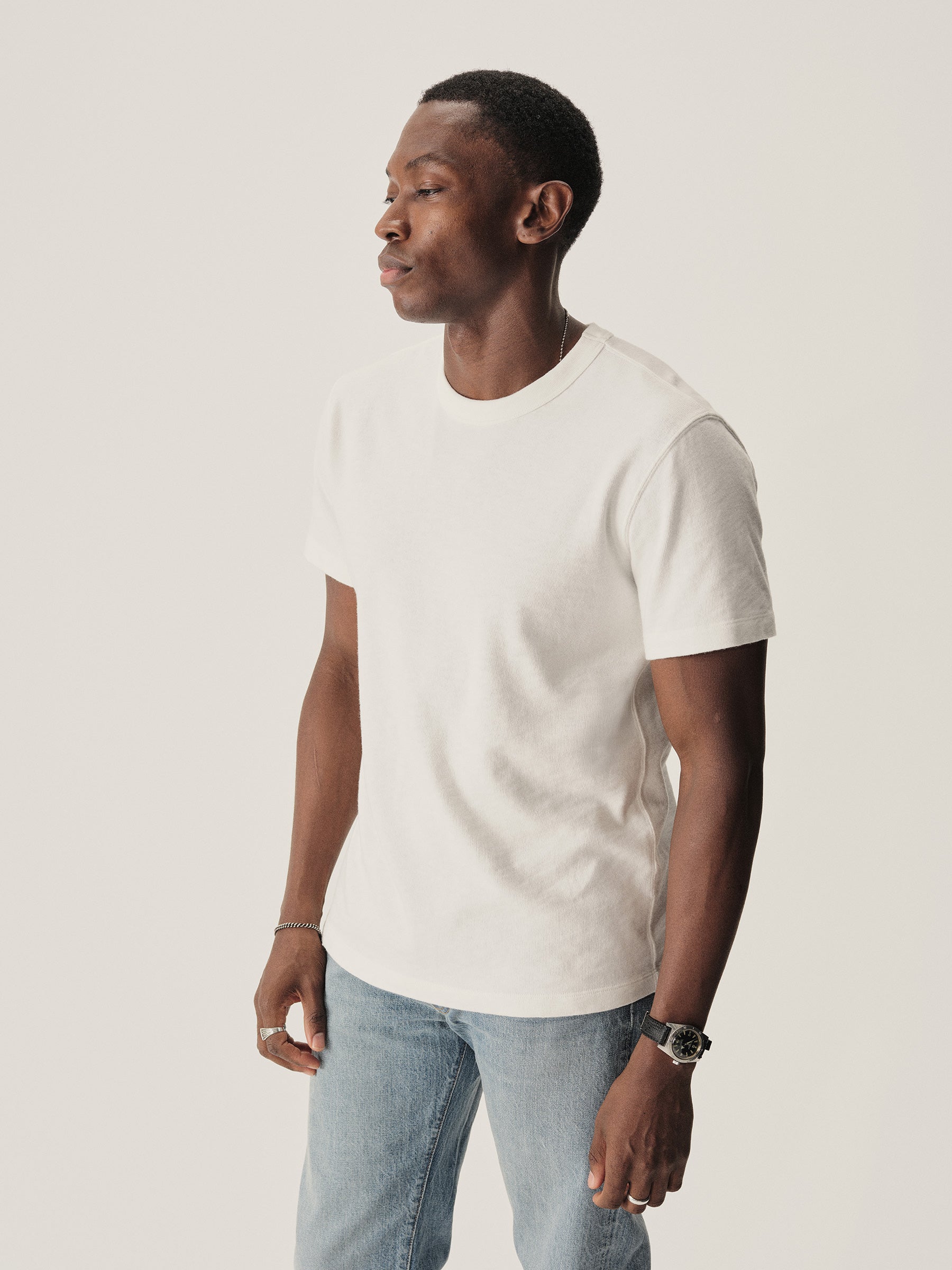 White Field-Spec Cotton Heavy Tee - Image 4