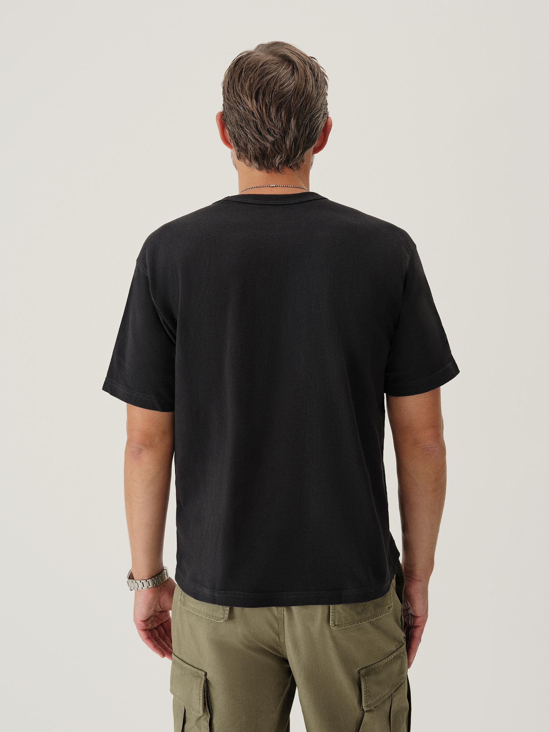 Vintage Black Toughknit 90s Boxy Tee - Image 5