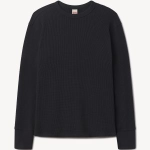 Vintage Black Toughknit Thermal L/S Crew