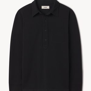 Black Coolhand Cotton Popover