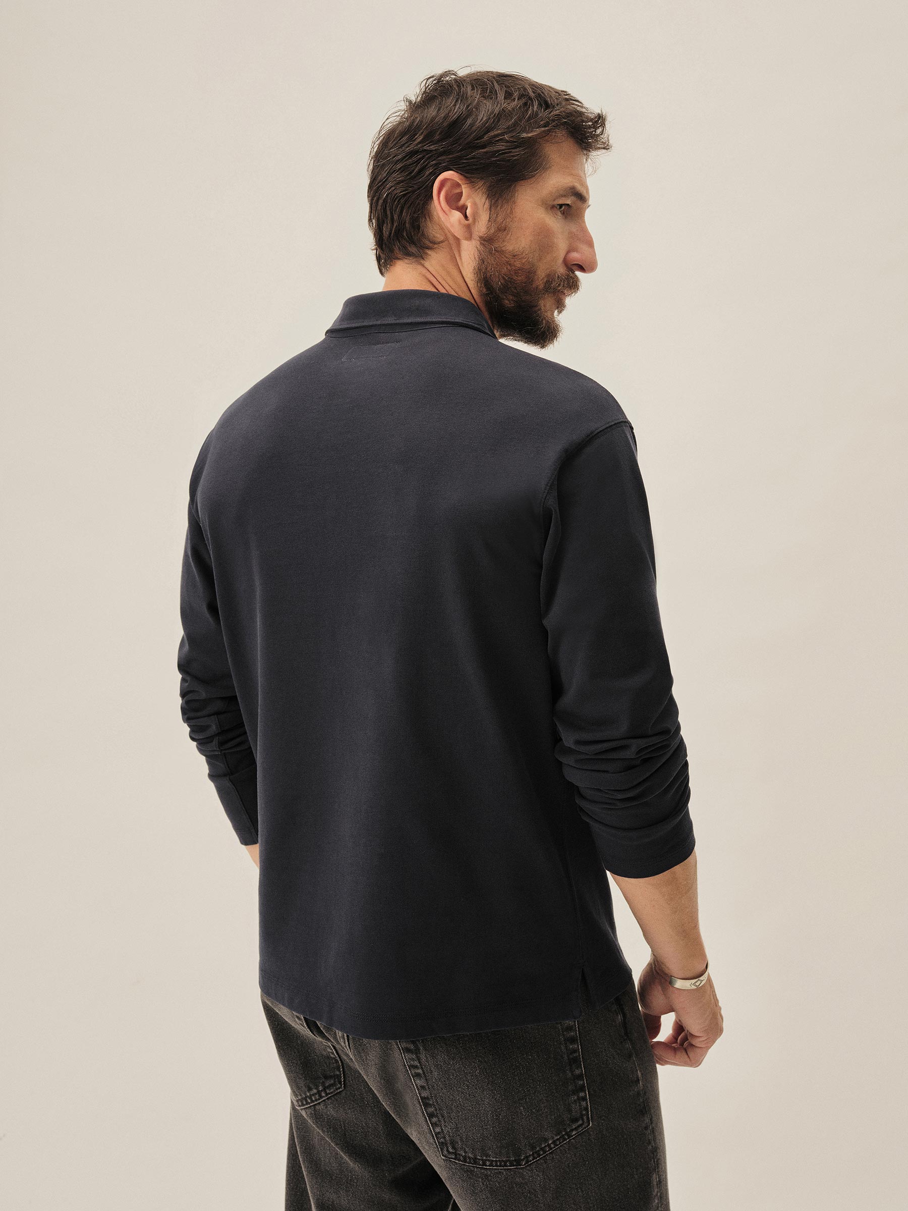 Dress Navy Coolhand Cotton Popover - Image 5