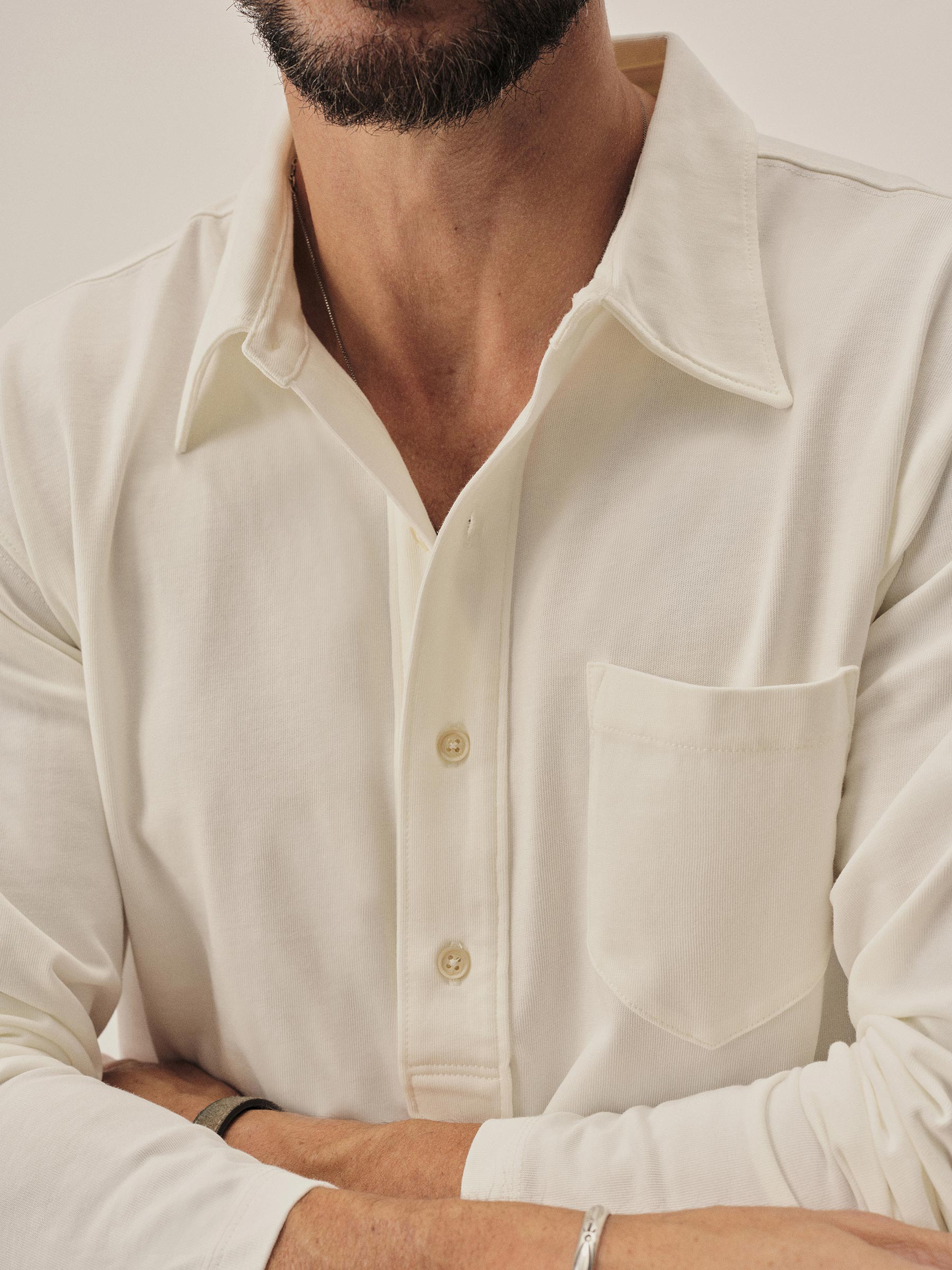 White Coolhand Cotton Popover - Image 3
