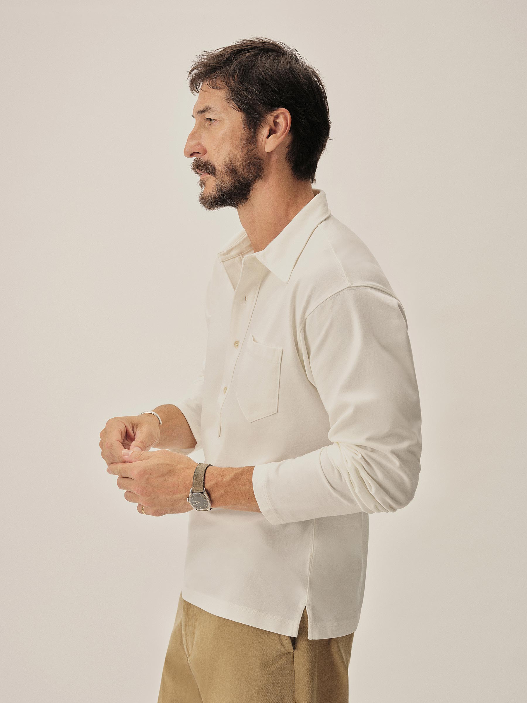 White Coolhand Cotton Popover - Image 4