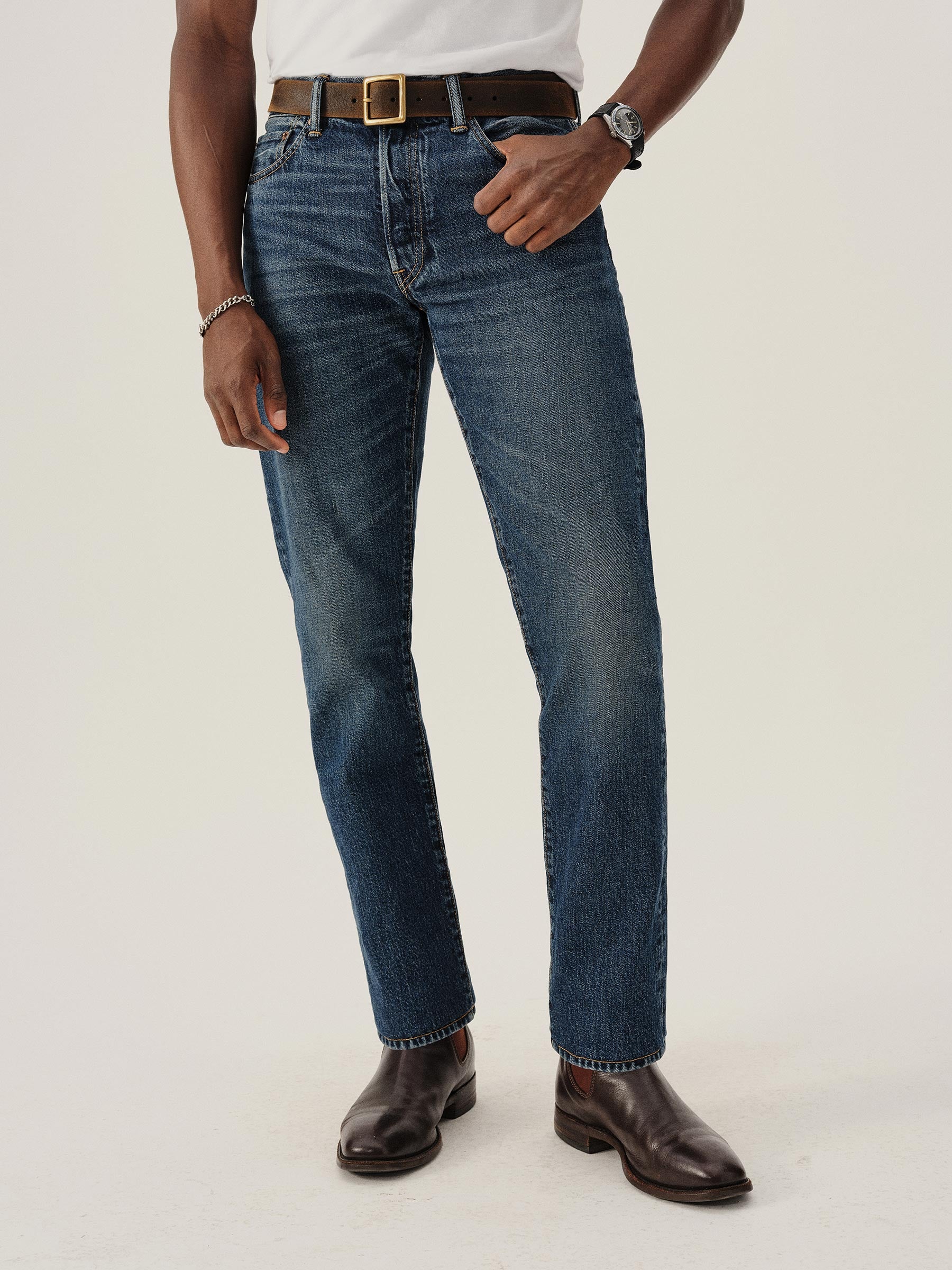 M036 Japanese Denim Maverick Slim Jean - Image 3