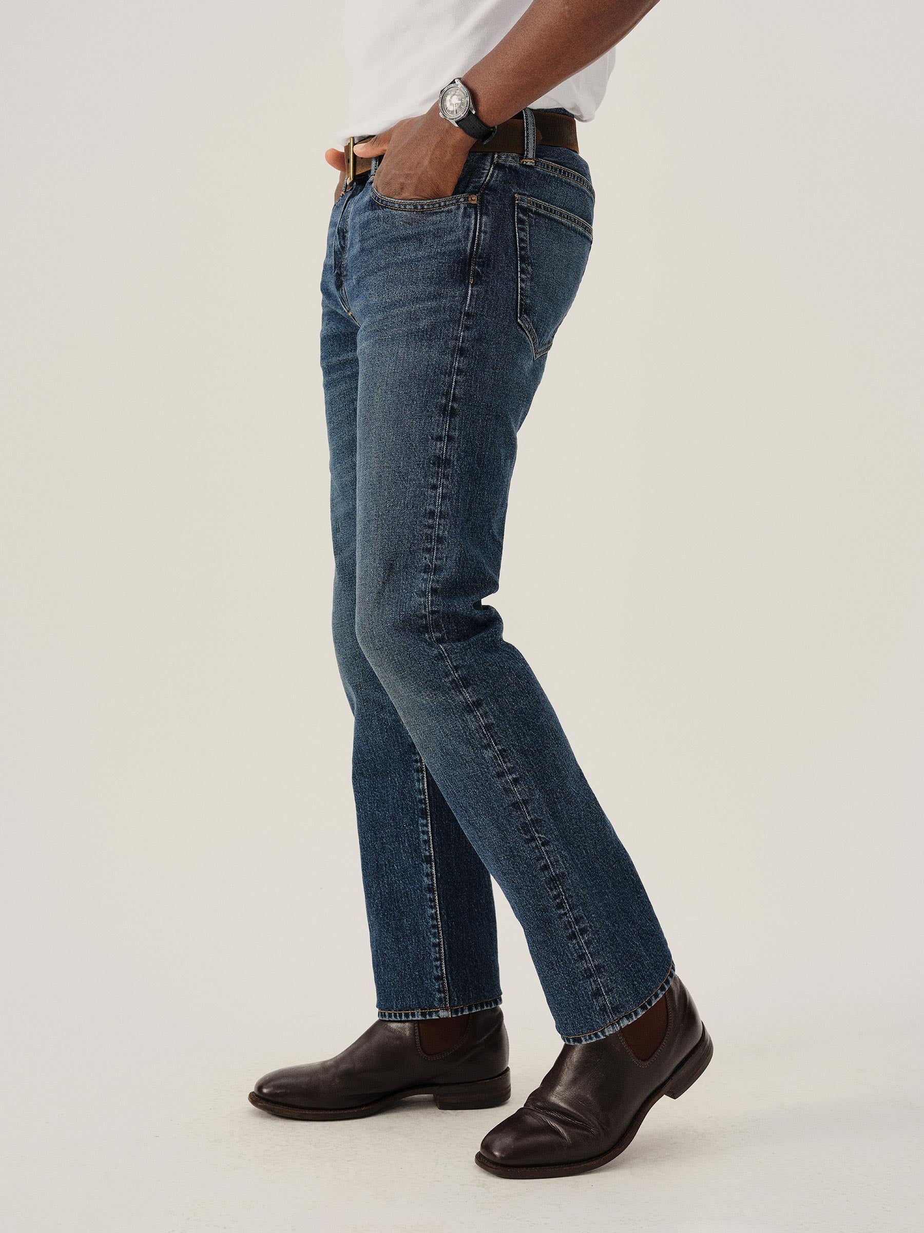 M036 Japanese Denim Maverick Slim Jean - Image 4