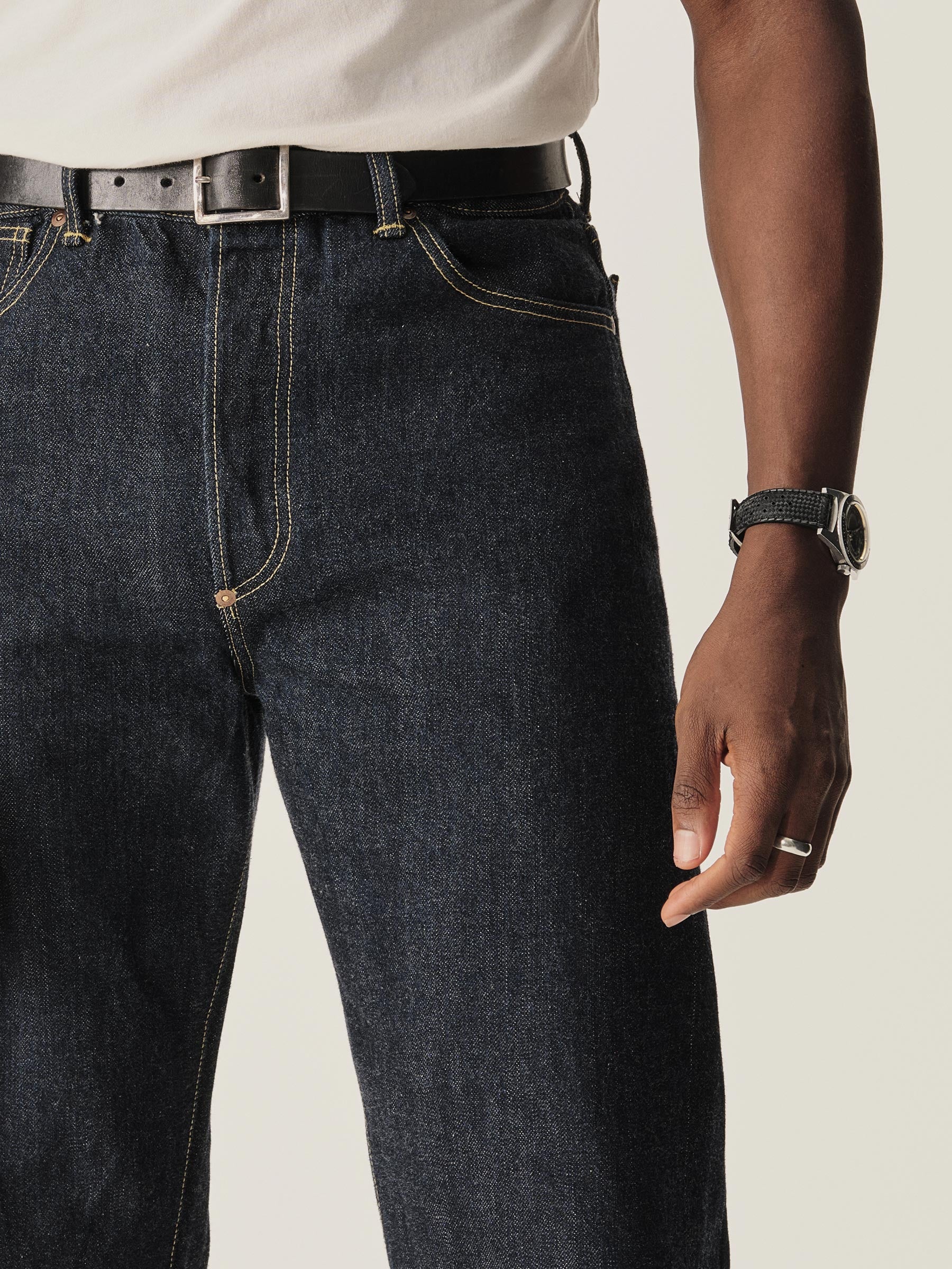 Lee X Buck Mason D018 Loomstate Selvedge 101B Jean- Modern American Classics - Image 4