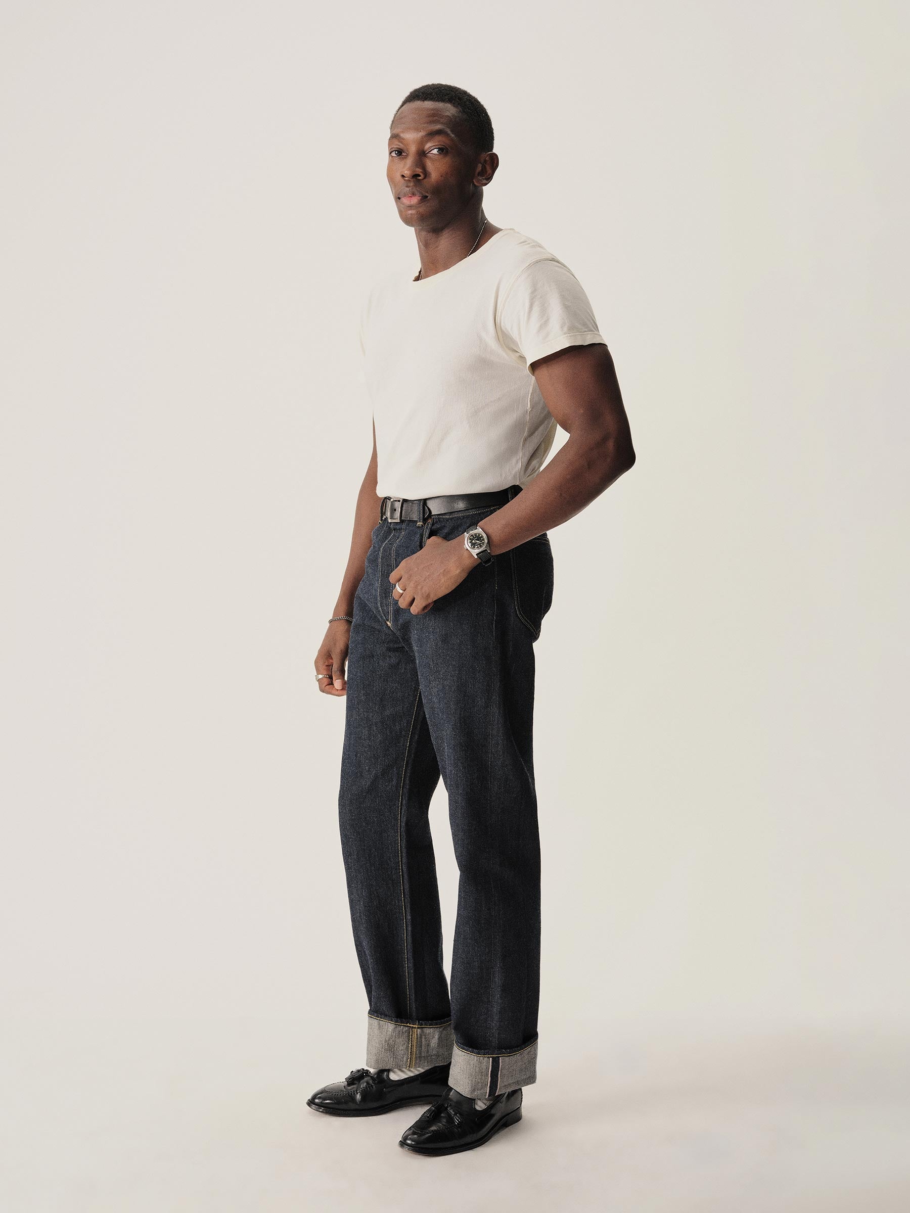 Lee X Buck Mason D018 Loomstate Selvedge 101B Jean- Modern American Classics - Image 5