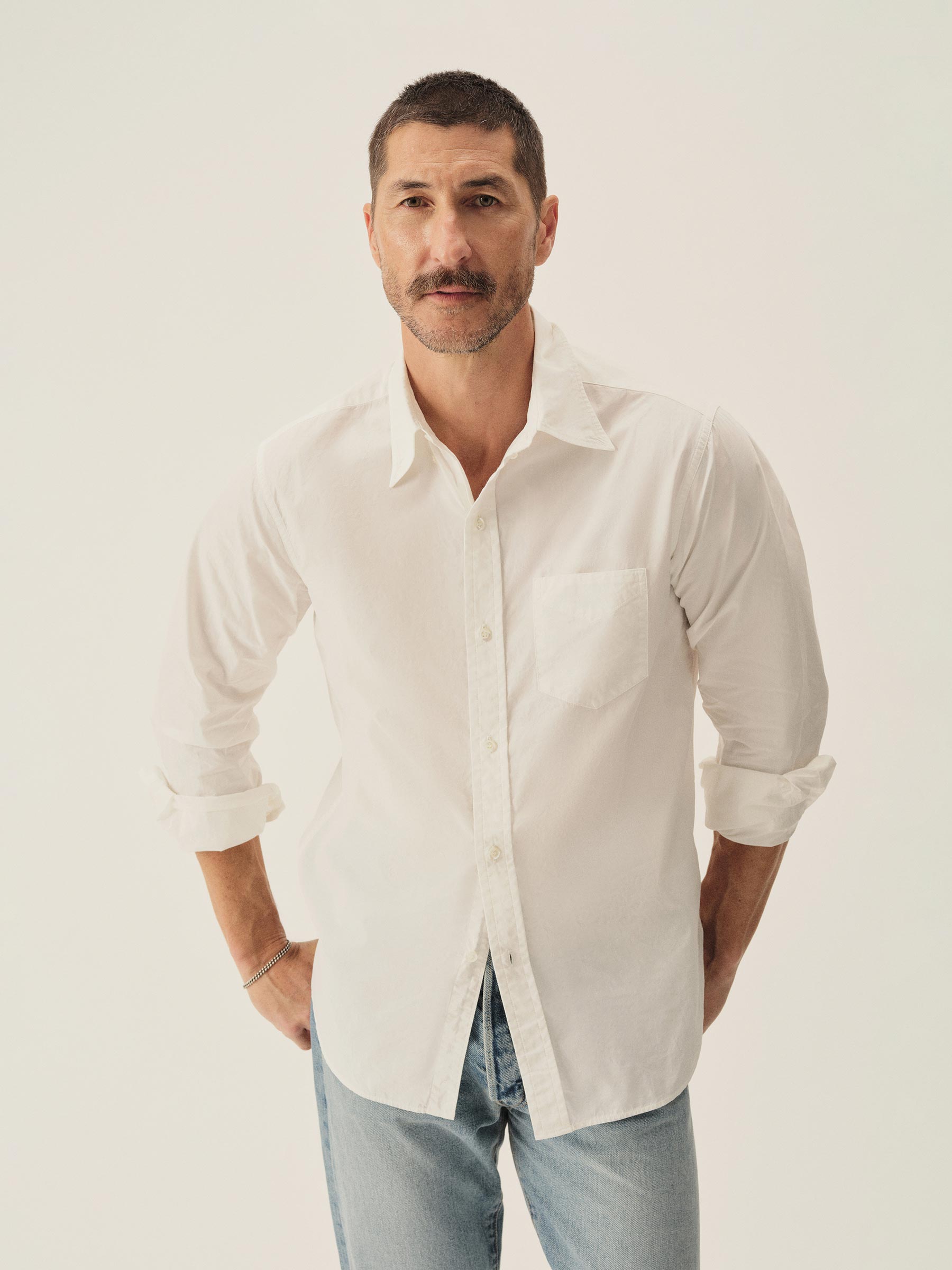 White Skyline Poplin One Pocket BD Shirt - Image 2