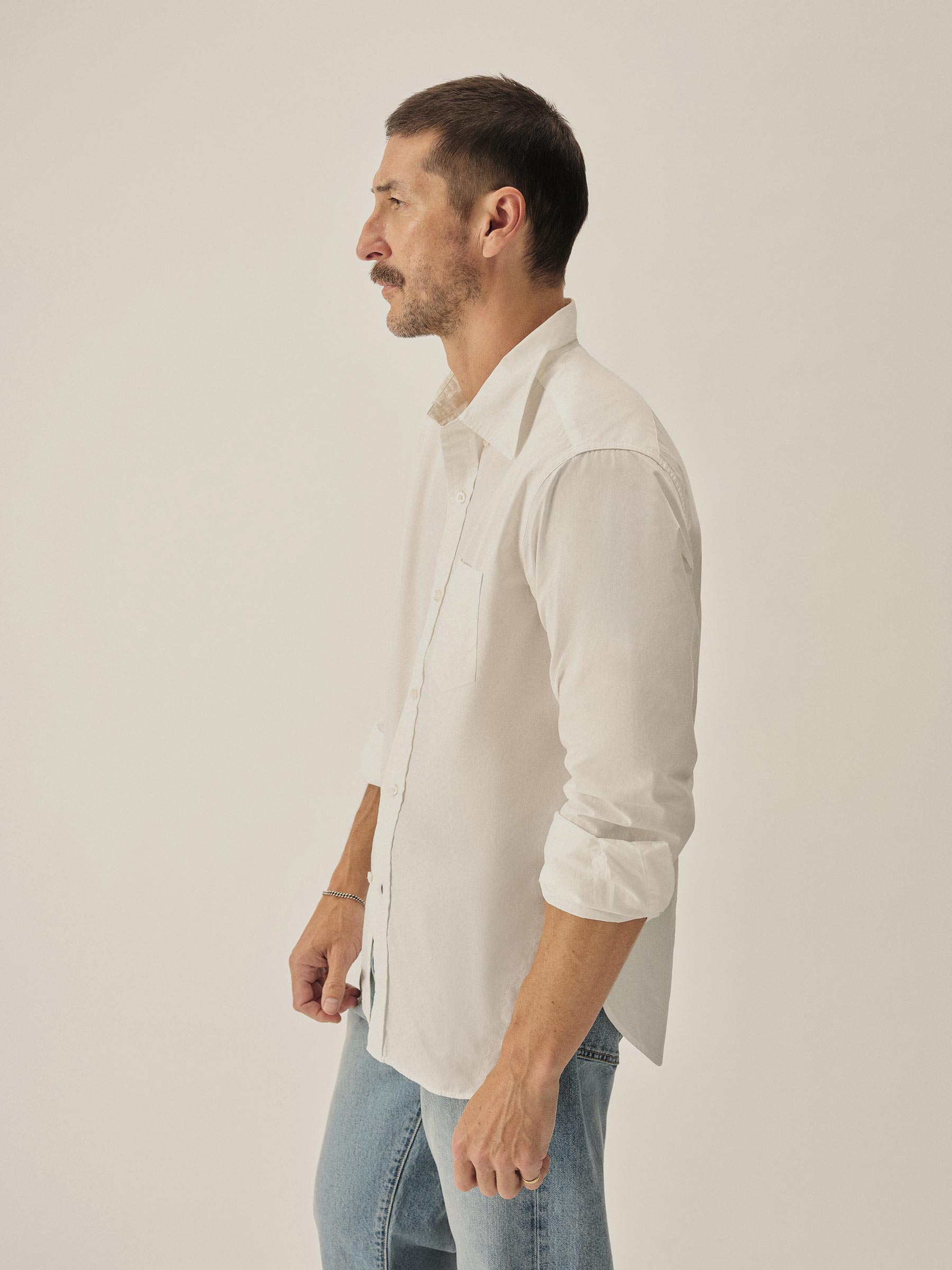 White Skyline Poplin One Pocket BD Shirt - Image 3