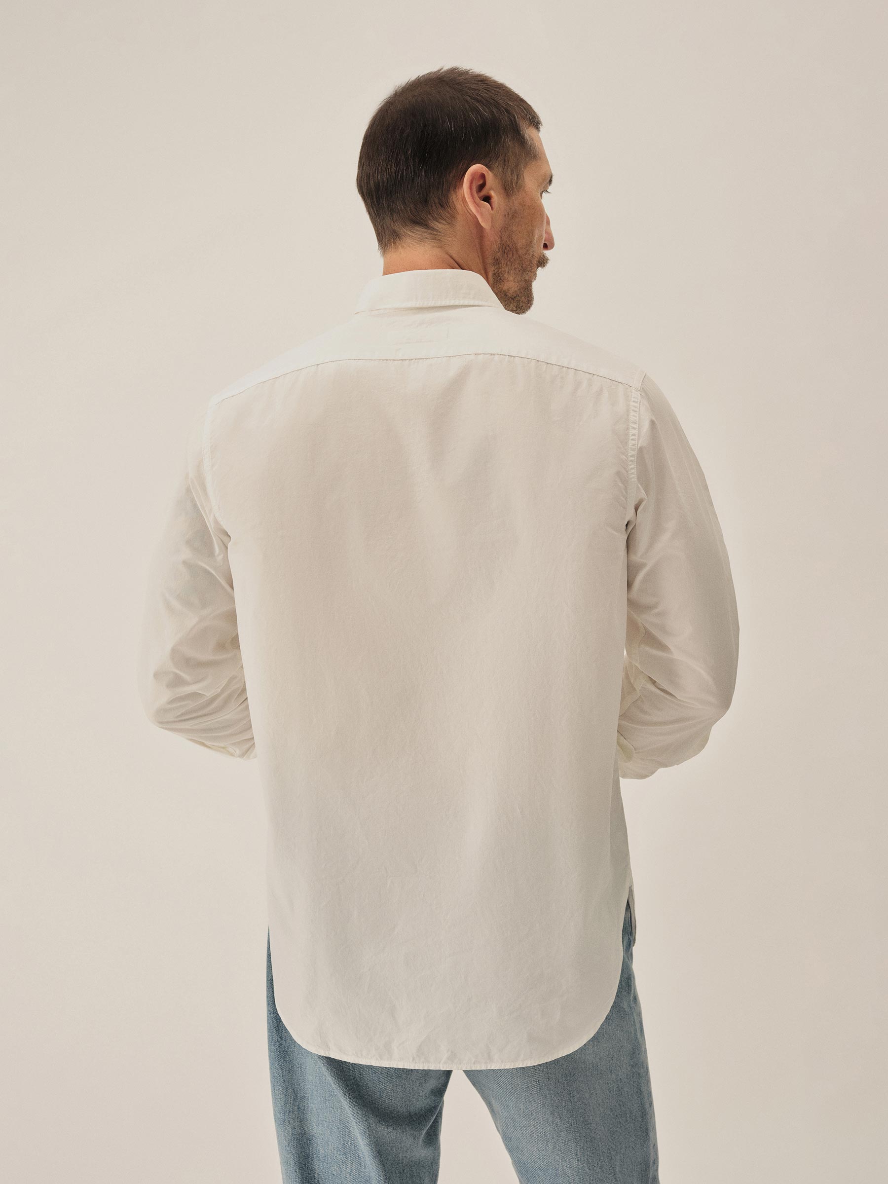 White Skyline Poplin One Pocket BD Shirt - Image 4