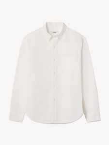White Skyline Poplin One Pocket BD Shirt