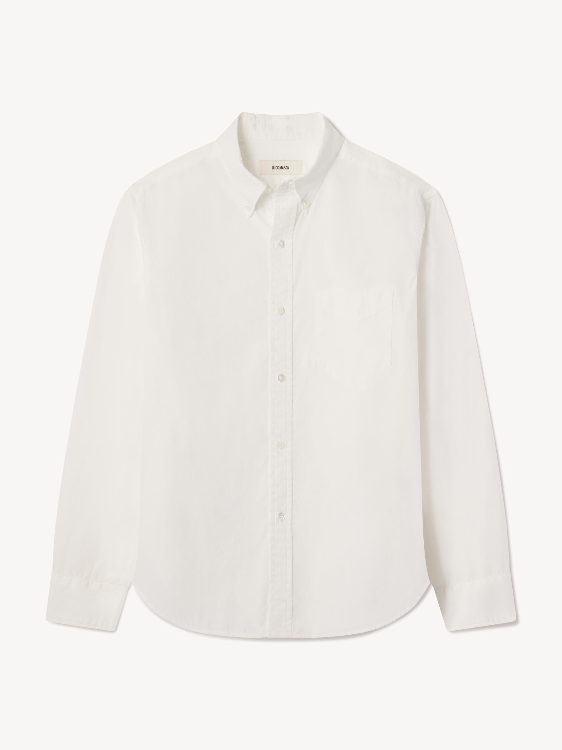 White Skyline Poplin One Pocket BD Shirt