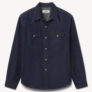 D041 Nep Denim Western Shirt