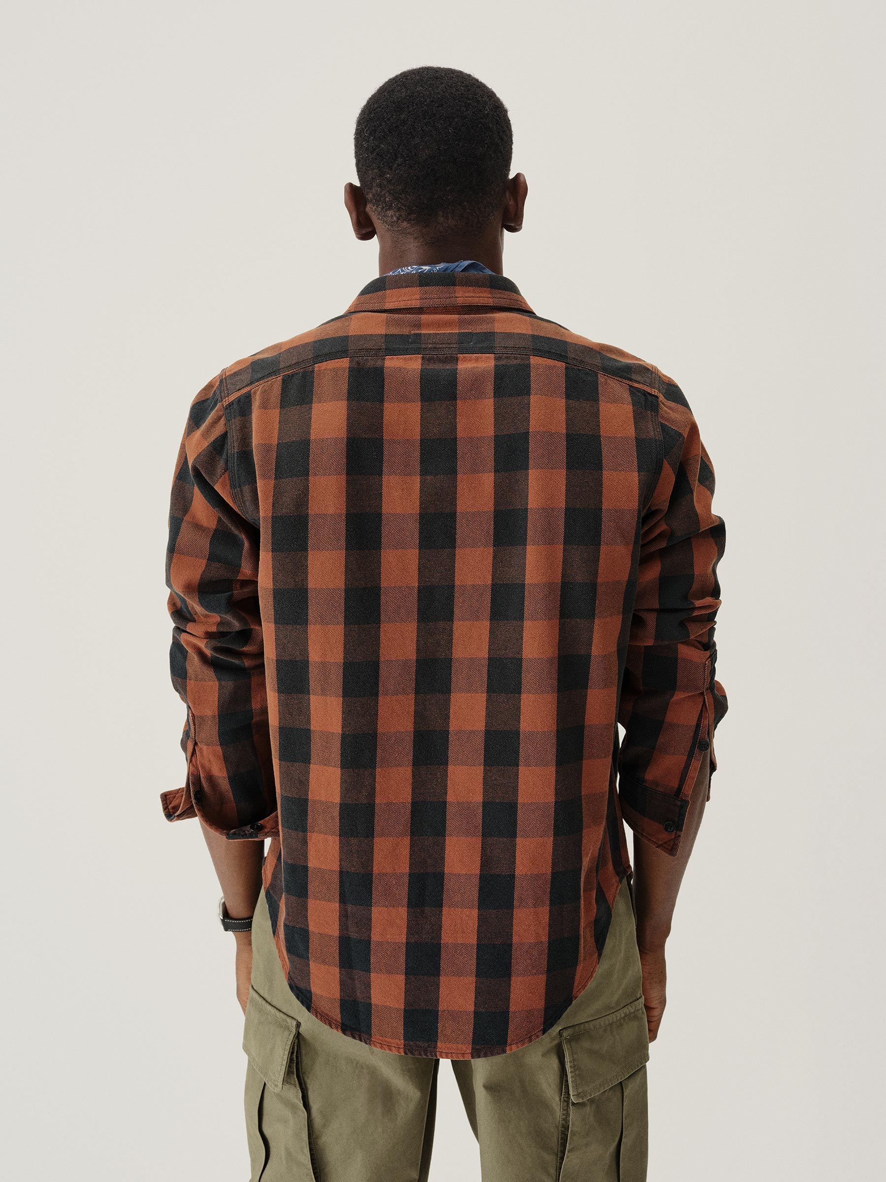 Sequoia Plaid Craftsman Flannel 2 Pocket Station Shirt - Image 5