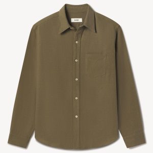 Soft Olive Pacific Twill Flannel Bd Shirt