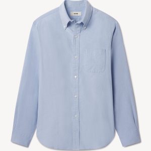 French Blue End on End Big Oxford