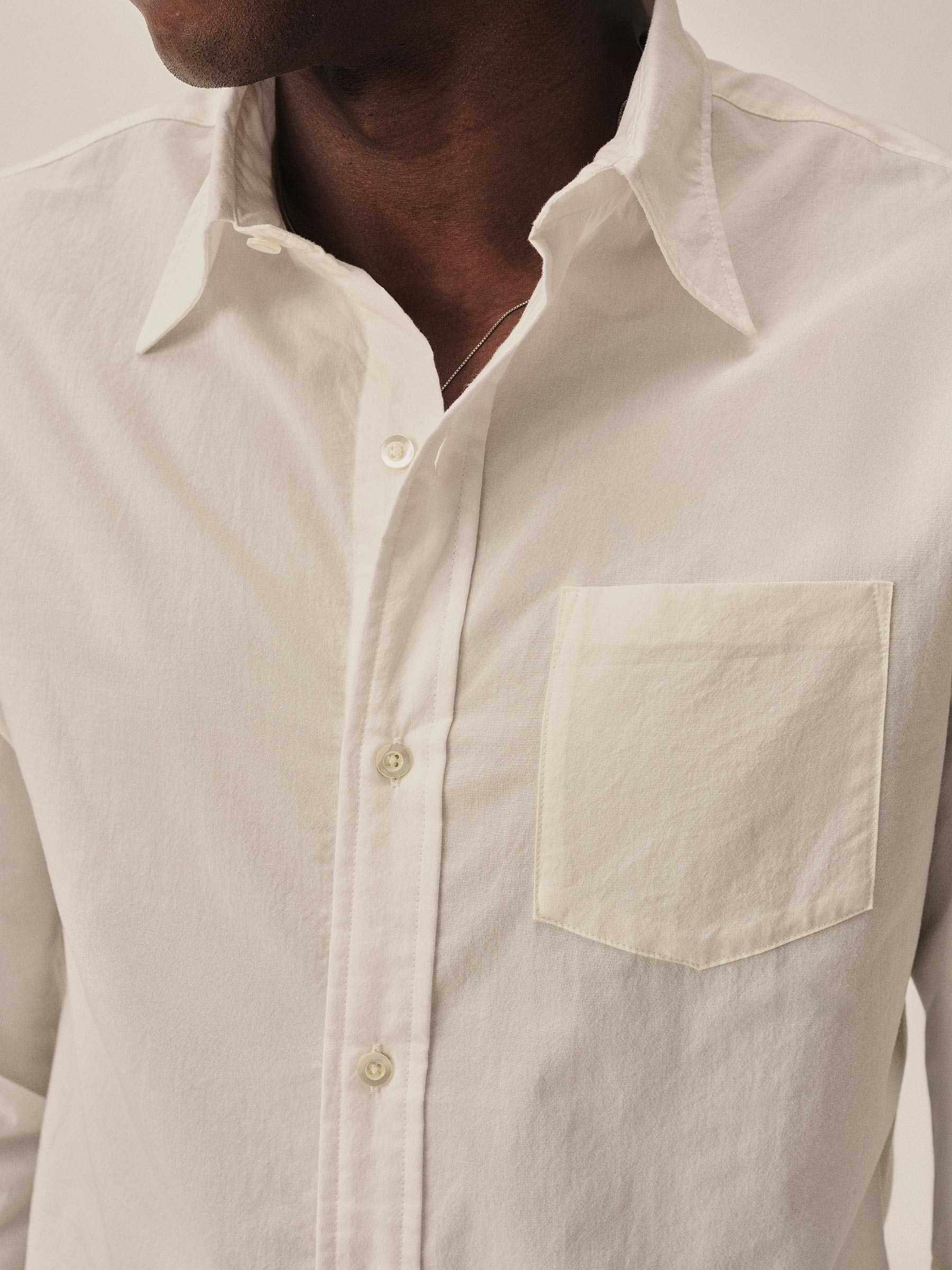 White Wornwell One Pocket Shirt - Image 4
