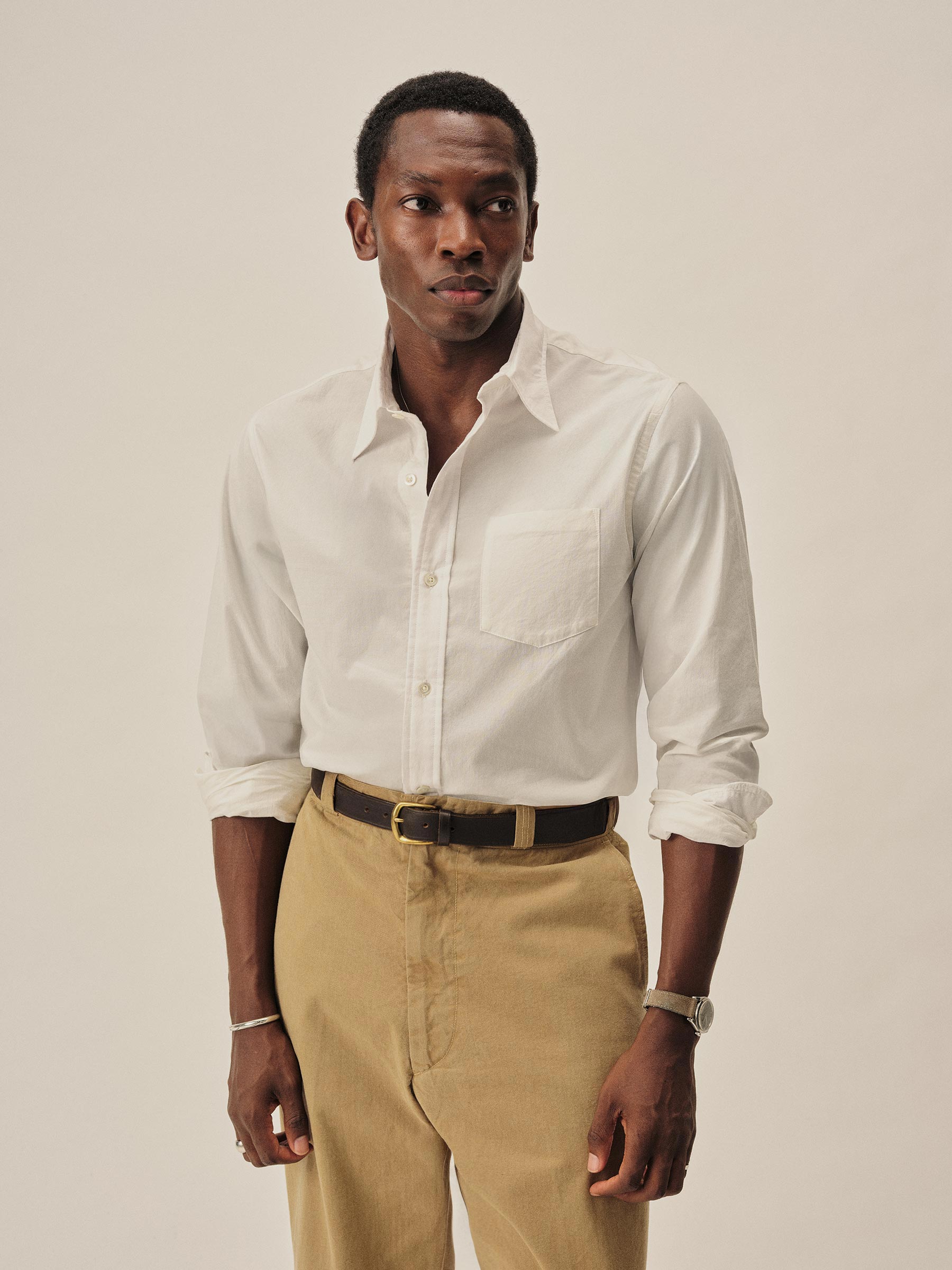 White Wornwell One Pocket Shirt - Image 2