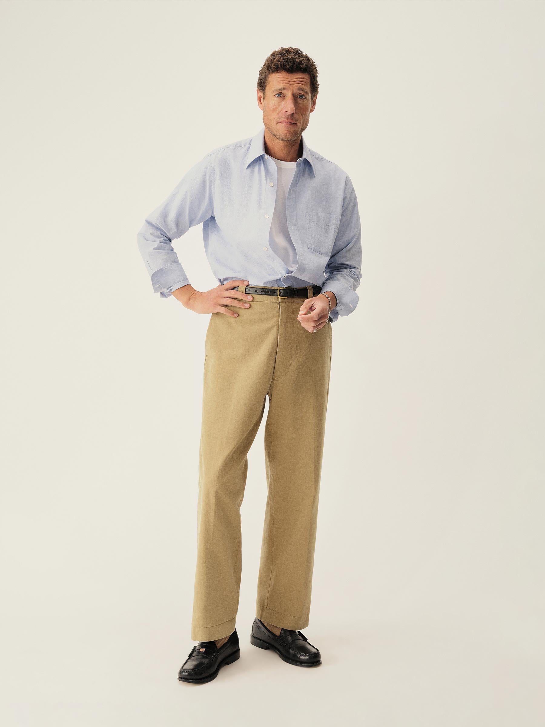Azure End On End Wornwell One Pocket Shirt - Image 4