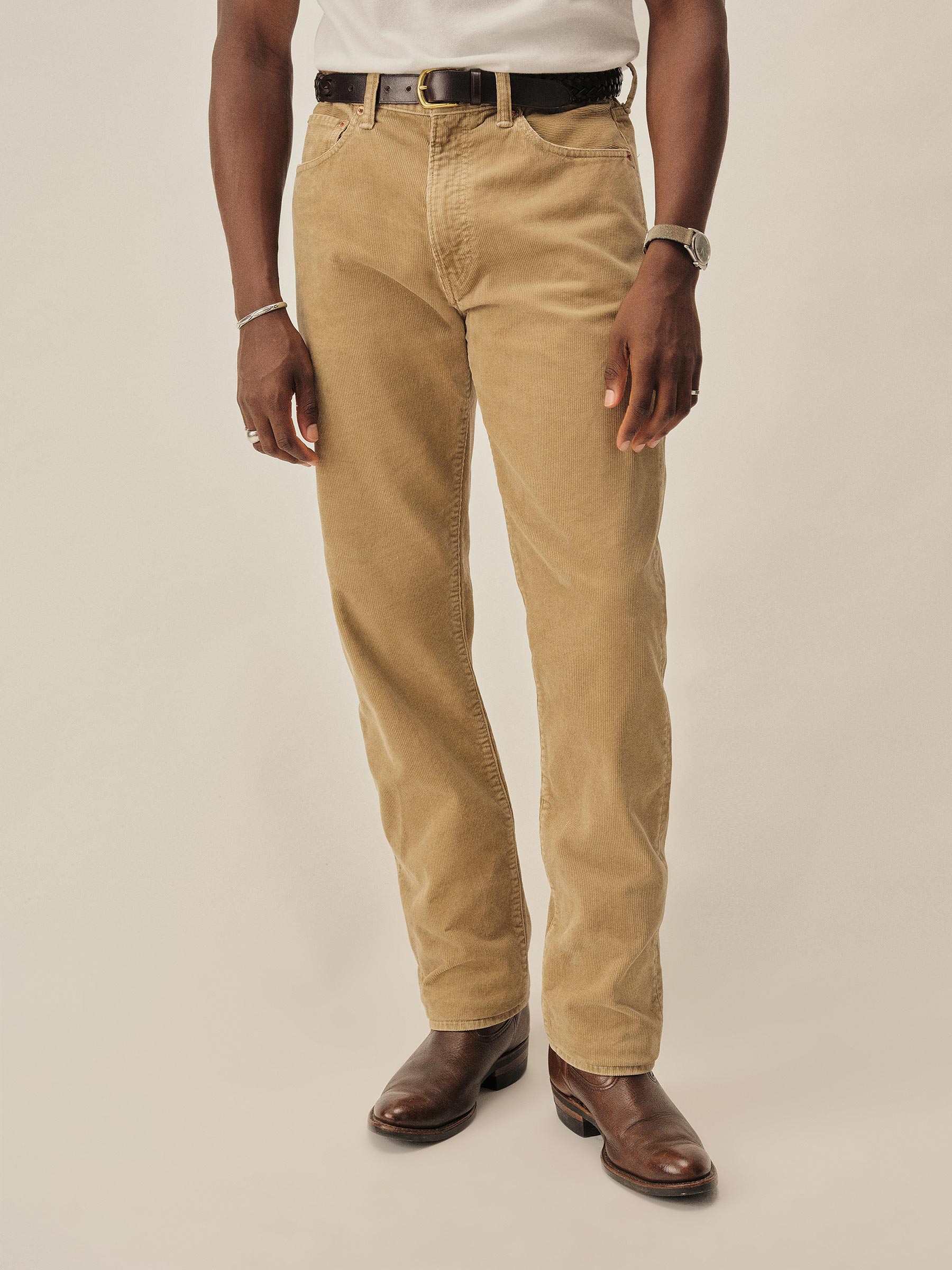Heritage Khaki Craftsman Corduroy Ford Standard Jean - Image 3
