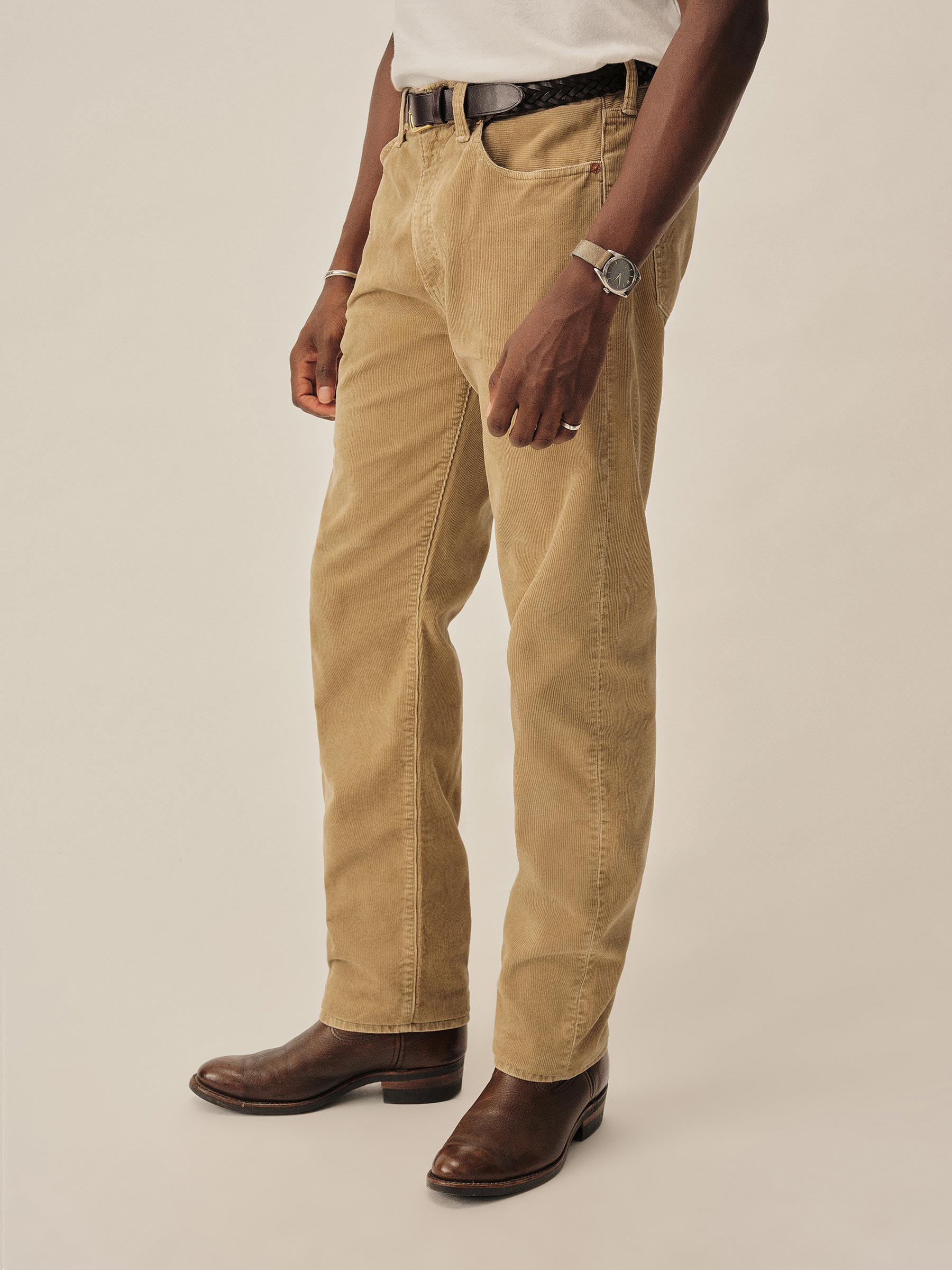 Heritage Khaki Craftsman Corduroy Ford Standard Jean - Image 4