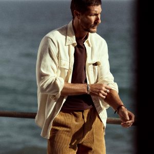Warm Khaki Cord Beach Cruiser Short