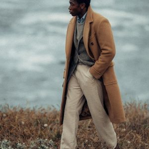 Washed Khaki Chunky Cord Full Saddle Chino