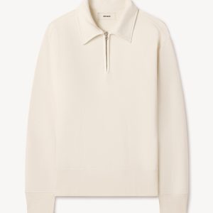 White Welterweight Quarter Zip