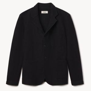 Black Felted Chore Coat