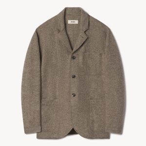 Heather Stone Felted Chore Coat