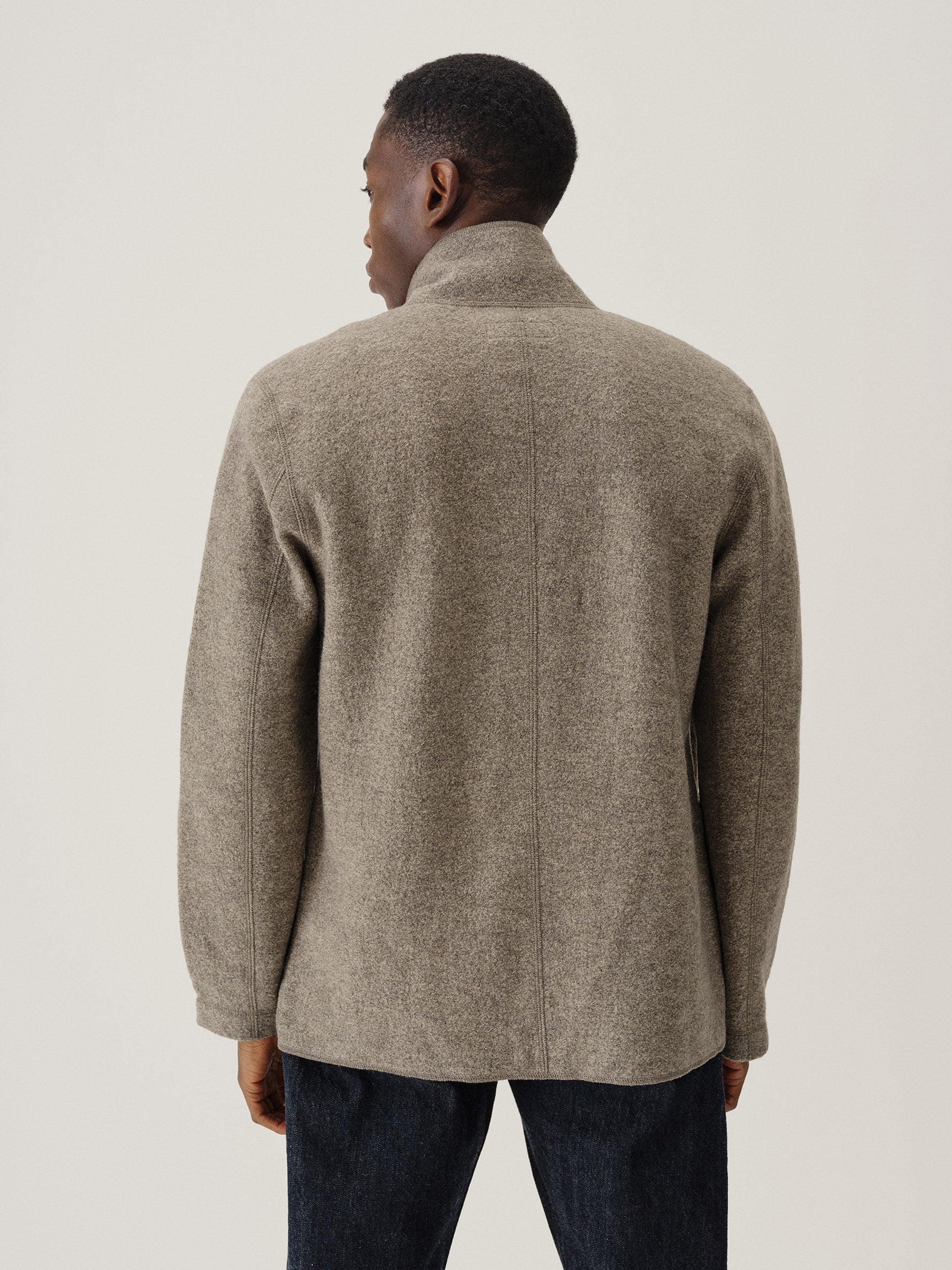 Heather Stone Felted Chore Coat - Image 7