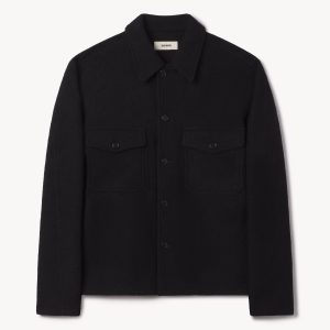 Black Felted Field Shirt