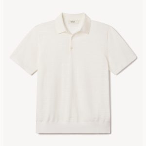 Ivory Avalon Knit Polo