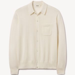 Ecru California Cashmere Button Down Shirt