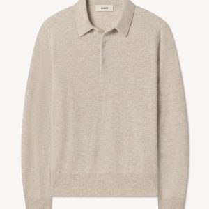 Heather Oat California Cashmere Polo