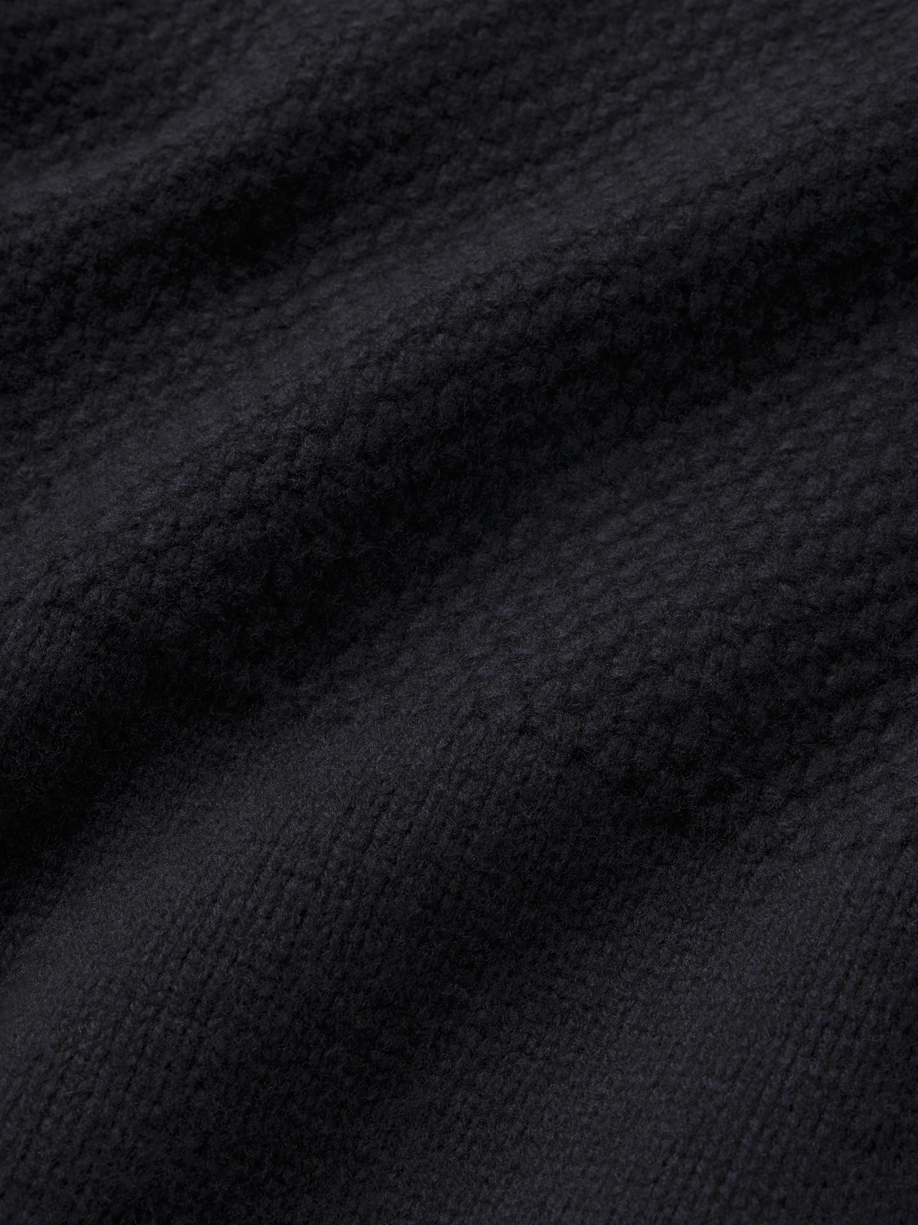 Dark Navy Heritage Wool Guernsey Rollneck - Image 7