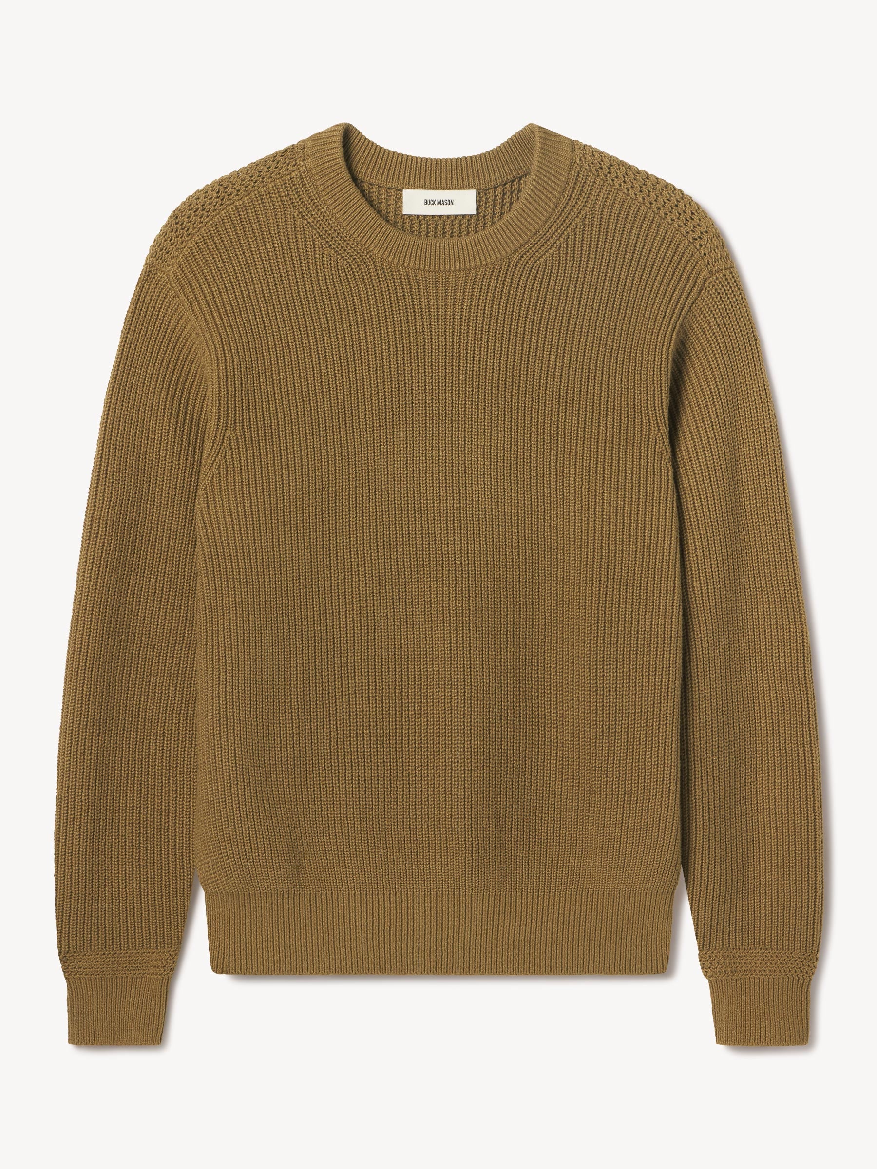 British Khaki Seafarer Cotton Rib Crew