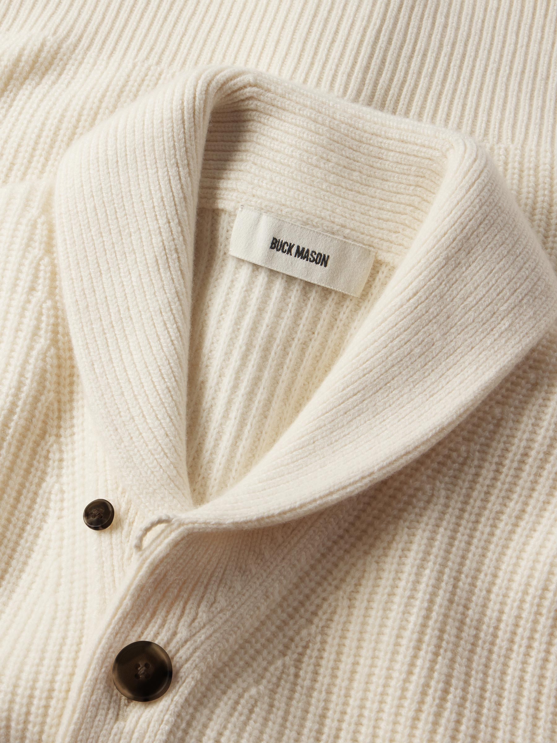 Natural California Cashmere Shawl Cardigan - Image 8
