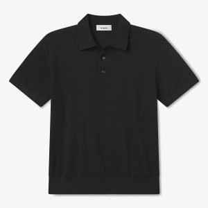 Black Como Cashmere Polo