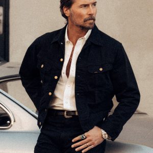 Black Lee X Buck Mason Sateen Westerner Jacket- Modern American Classics