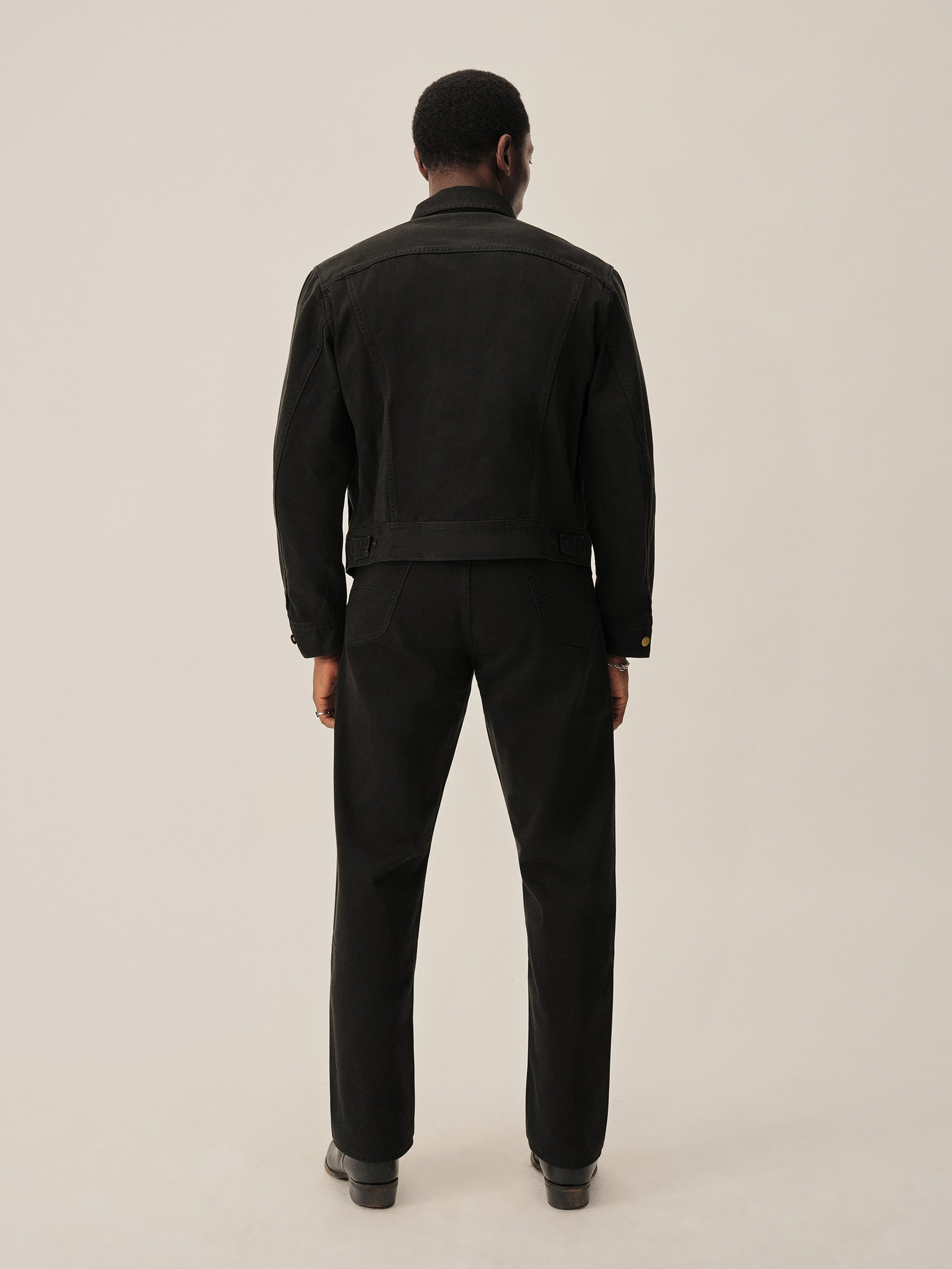 Black Lee X Buck Mason Sateen Westerner Jacket- Modern American Classics - Image 6