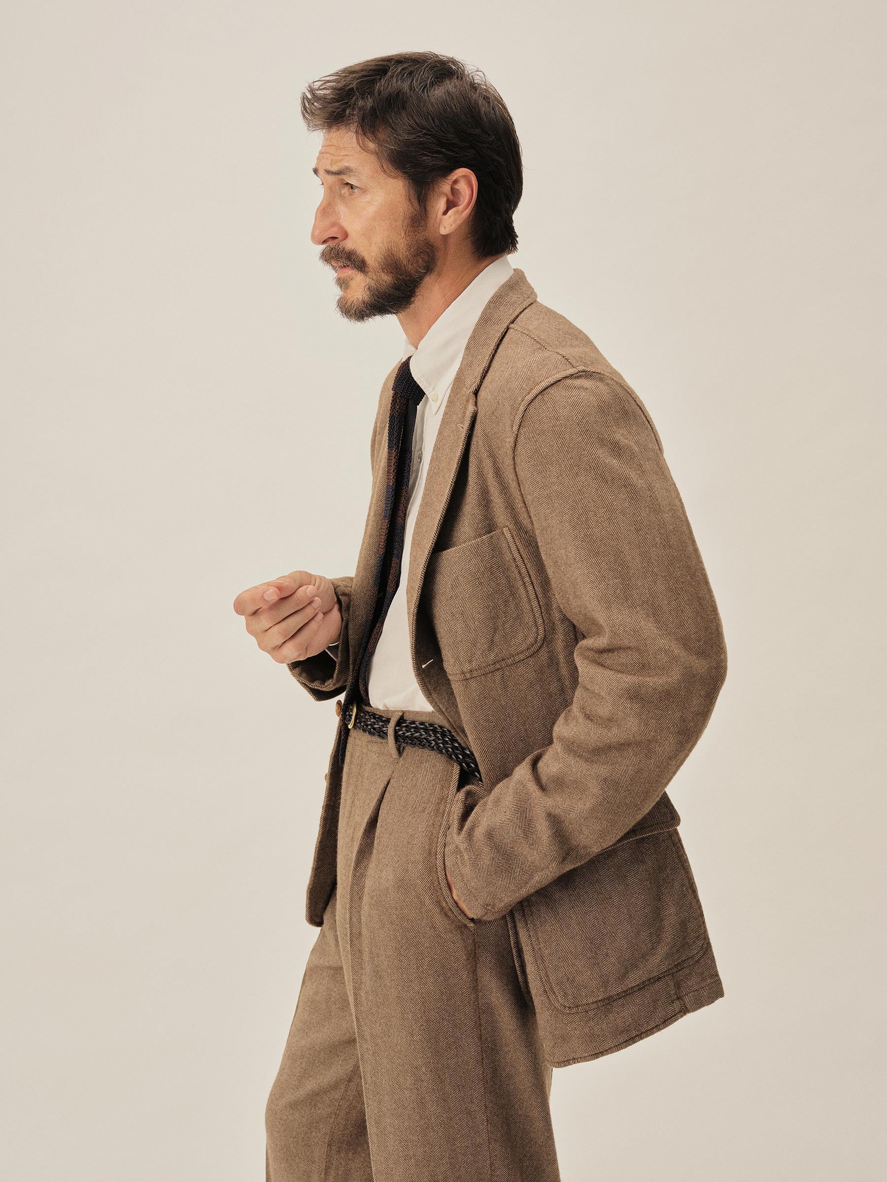 Brown / Natural Cloudloom Cotton Wool Carry-On Jacket - Image 6